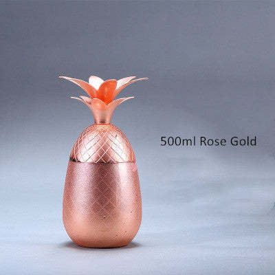 Pineapple Shaped Stainless Steel Cocktail Bar Glass-xinru