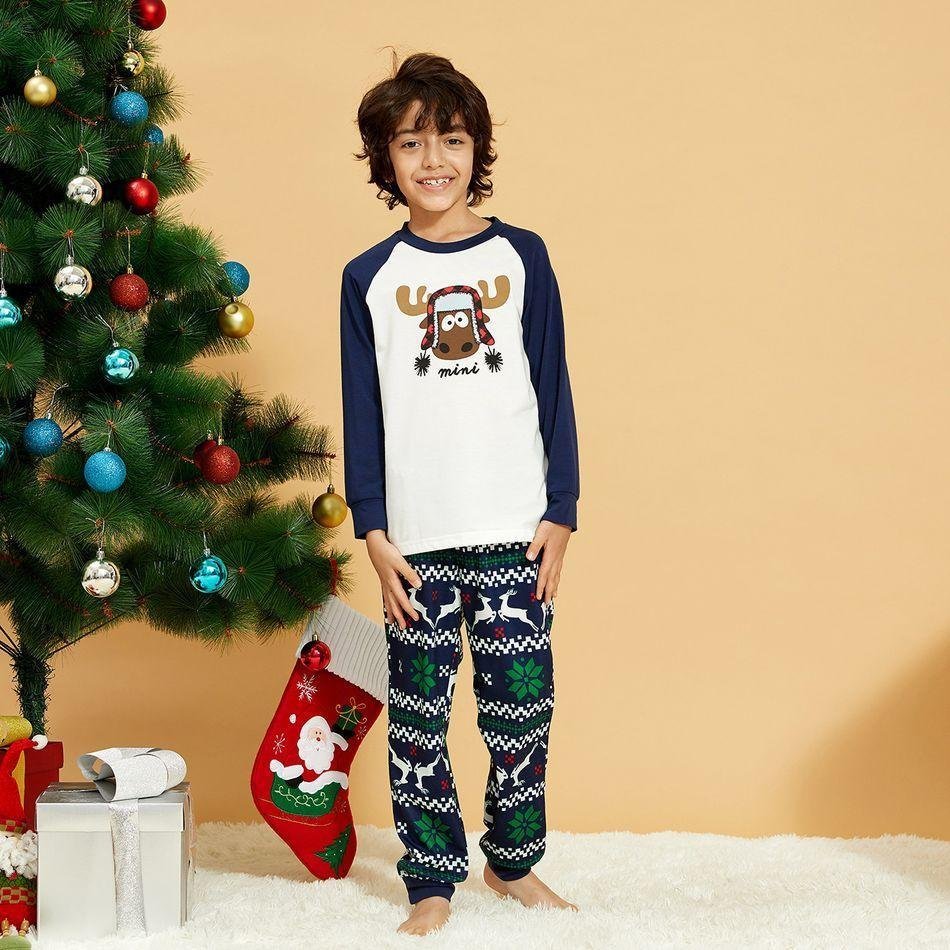 Plus Size Christmas Family Moose Print Matching Pajamas Sets-xinru shop