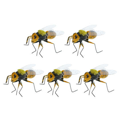 Realistic Bee Figurine Ornament Art Lawn Tree Grassland Decor Craf-xinru