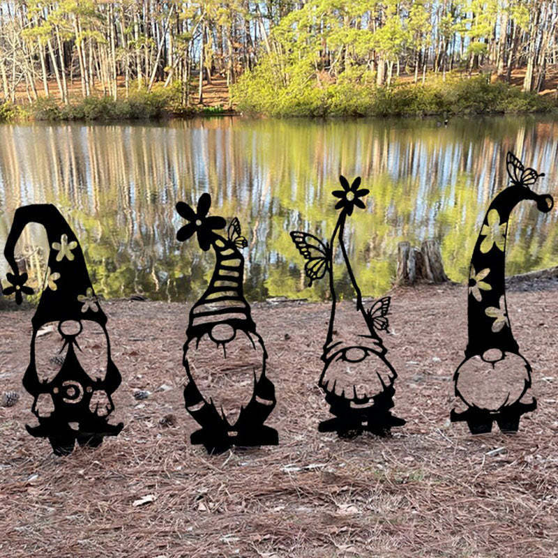 Acrylic Gnome Decoration Cute Standing Silhouette-xinru