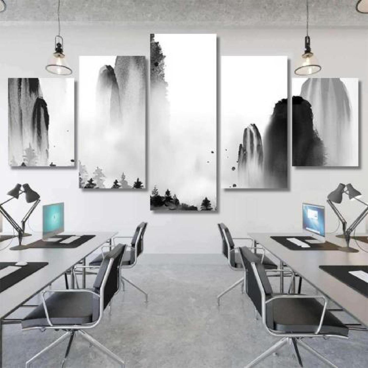 Wild Forest Trees High Mountains Fog-xinru shop