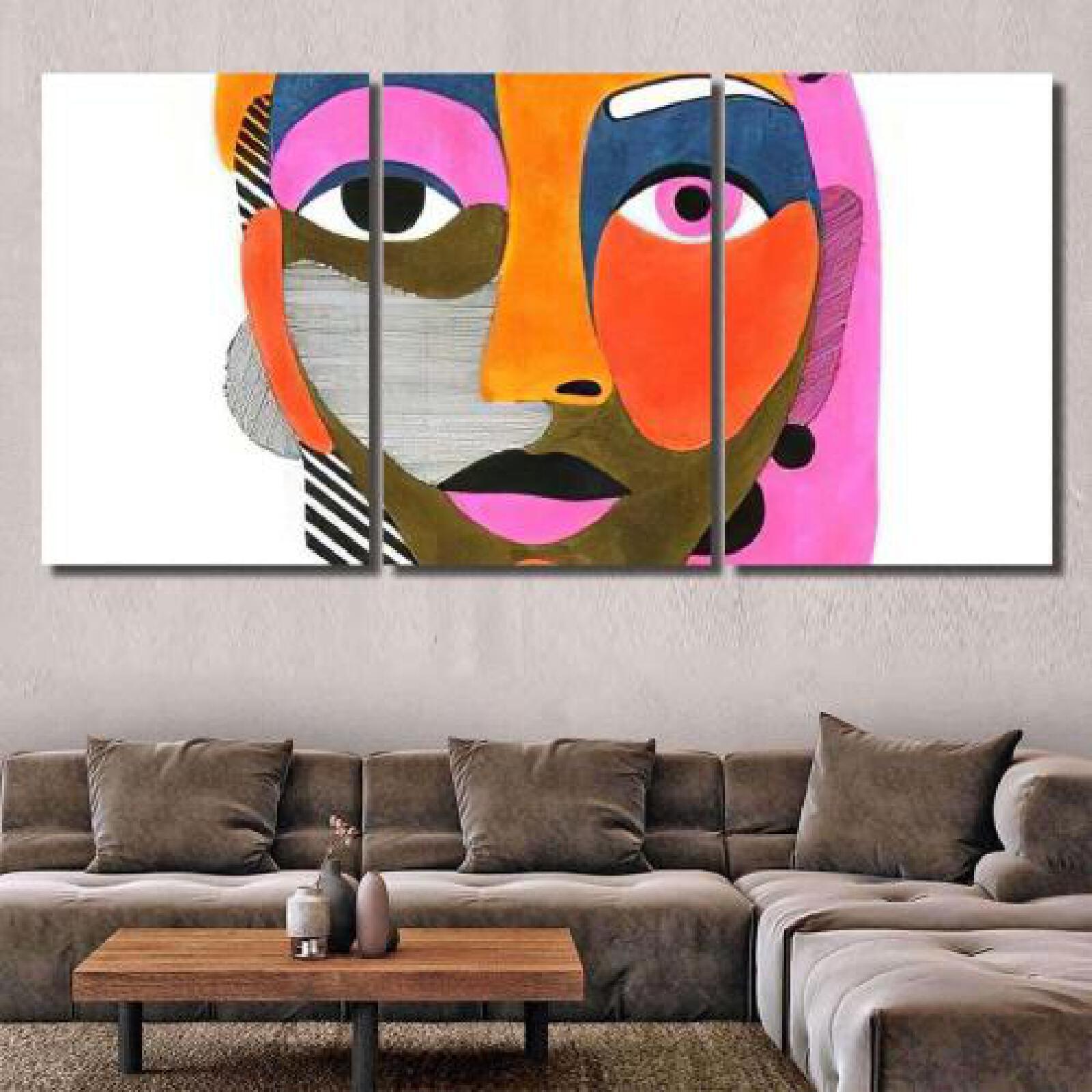 Woman Portrait Abstract Style Hand-xinru shop