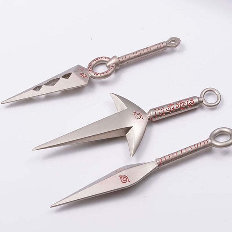 Naruto Armor Metal Cosplay Props Kakashi Madara Sword Set Pendant Dagger Dart-xinru