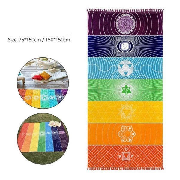 Rainbow Chakra Tapestry-xinru shop