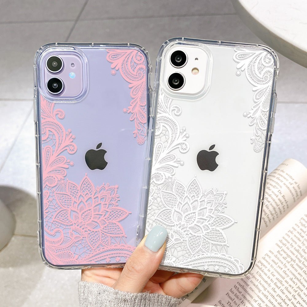 Clear Lace Flower Case-xinru
