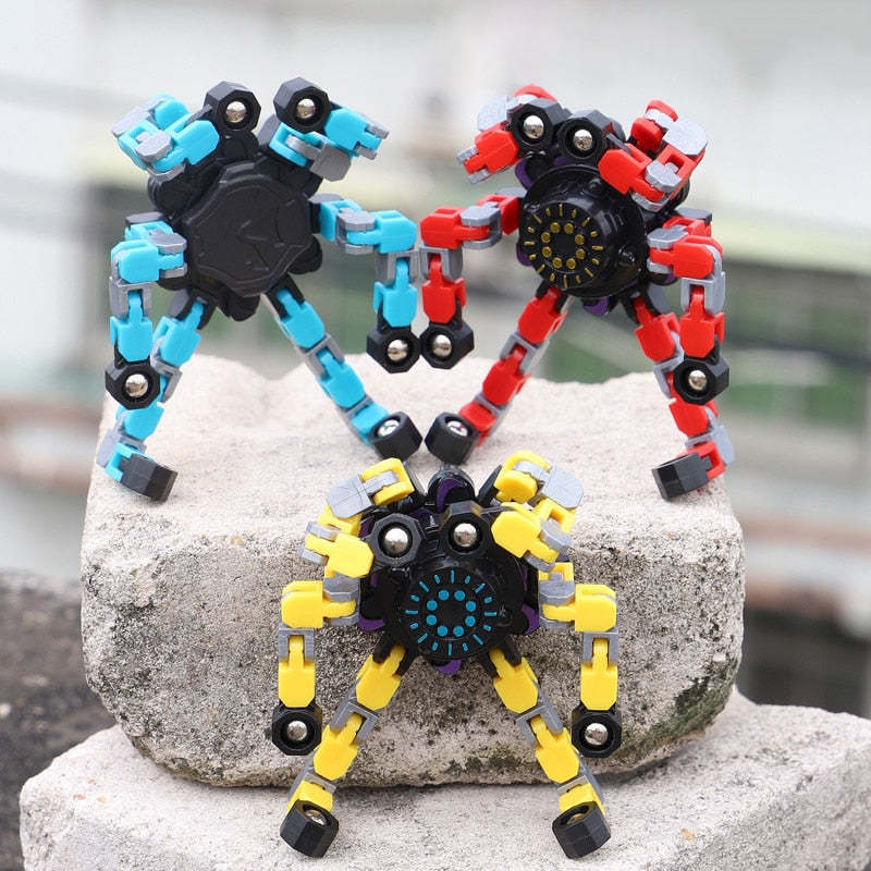 Transforming Robot Finger Fidget Spinner Gyro-xinru