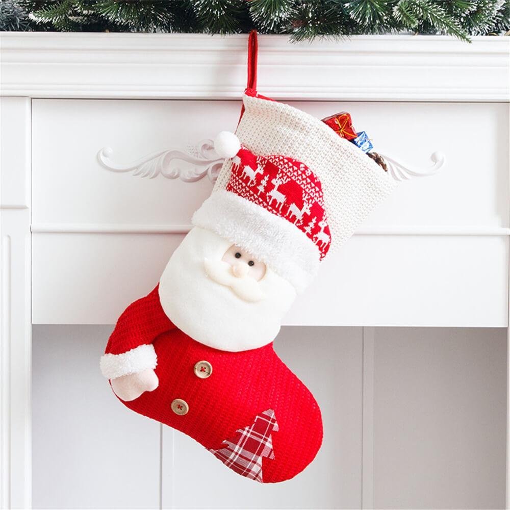 Christmas Stocking Santa Claus Gift Large Candy Bags Christmas Decorations-xinru shop