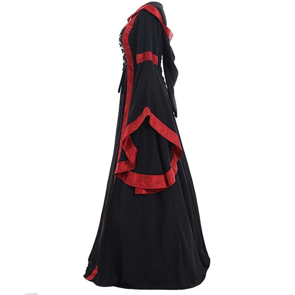Women's Vintage Victorian Renaissance Gothic Dress-xinru