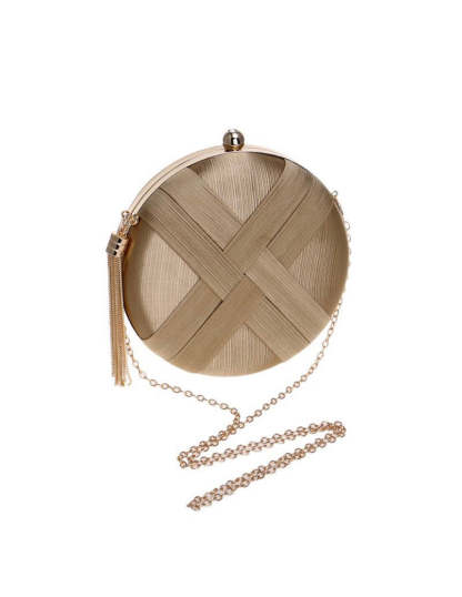 Ladies Evening Bag Tassel Pendant Silk Clutch-xinru