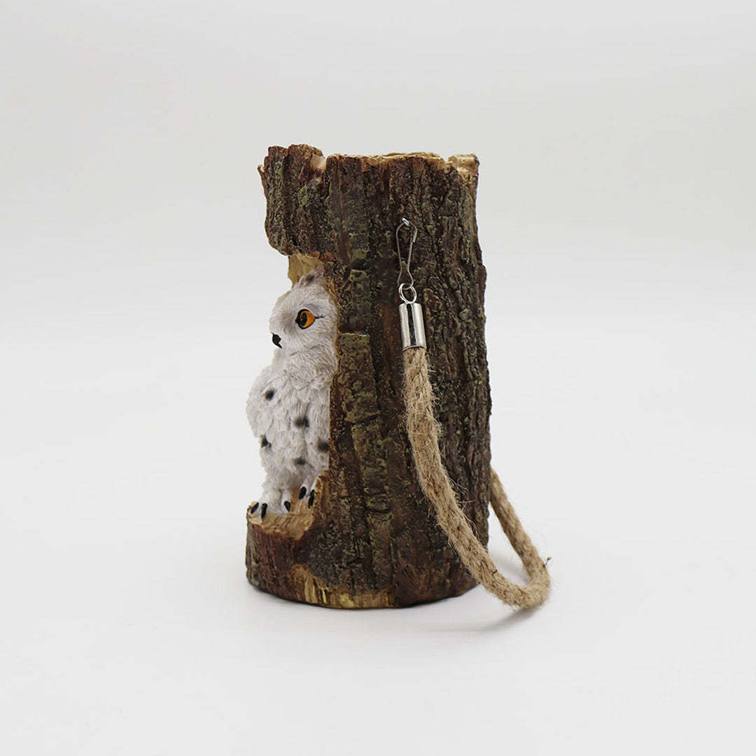 Solar Owl Garden Decorations LED Waterproof Hanging Lanterns-xinru