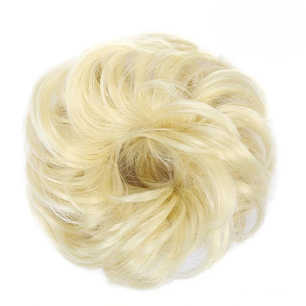 Natural Look Synthetic Messy Hair Bun Scrunchie Extension-xinru
