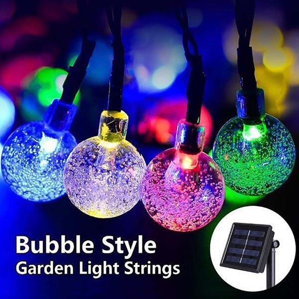30 LED Solar Bubble Beads Patio String Lights-xinru shop