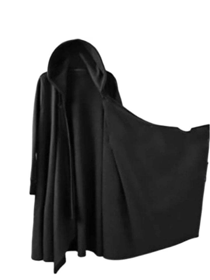 Men's Casual Cape Street Fashion Hip Hop Hooded Windbreaker-xinru