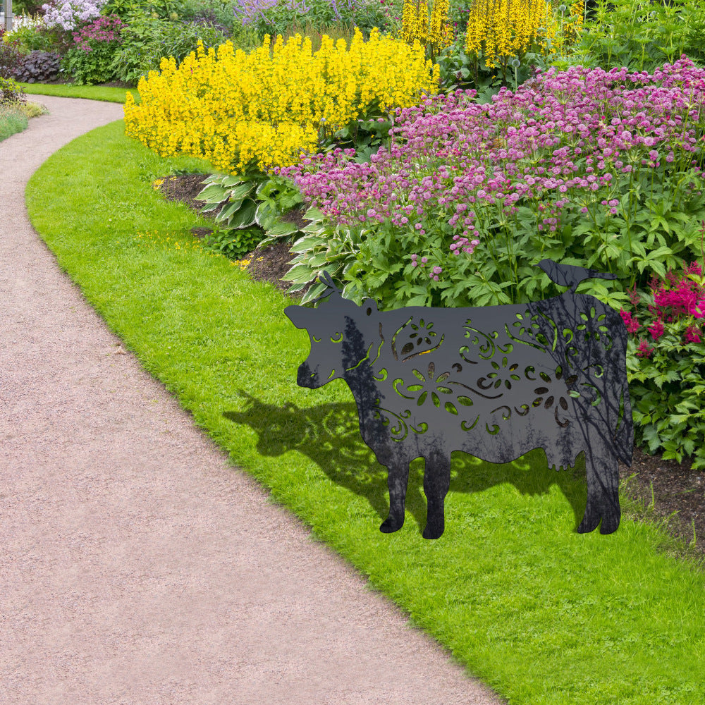 Cattle Shape Outdoor Garden Lawn Stake-xinru