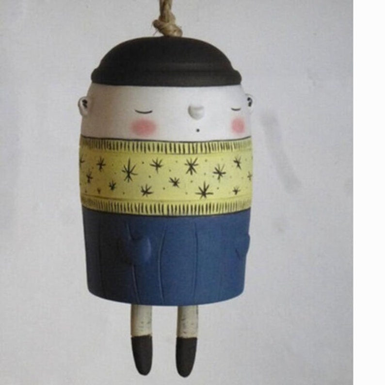 Beautiful country animal wind chimes, bohemian handmade garden decoration-xinru shop