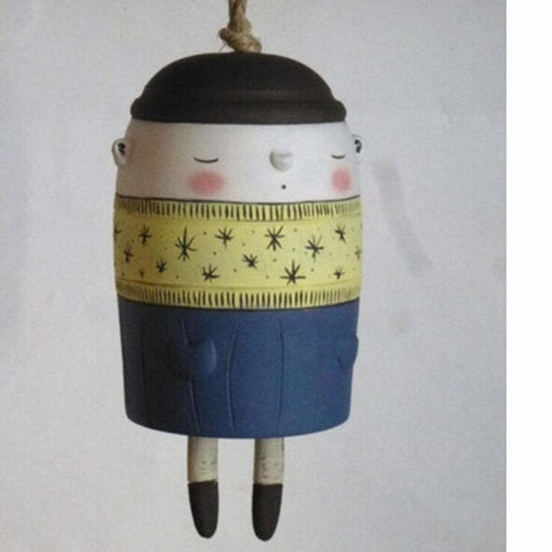 Beautiful country animal wind chimes, bohemian handmade garden decoration-xinru shop