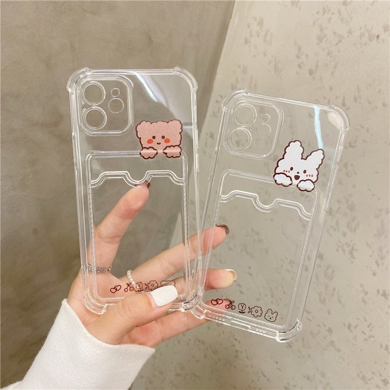 Clear Cartoon Card Case-xinru