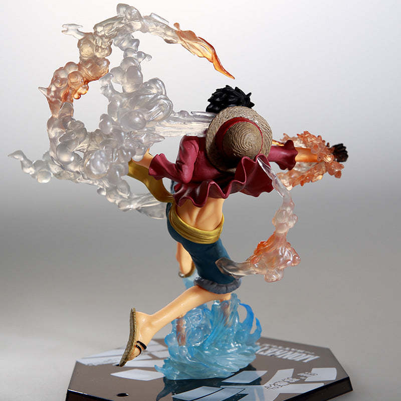 Anime One Piece Portgas璺疍璺?Ace PVC Action Figure Collectible Figurine Toy Gift-xinru
