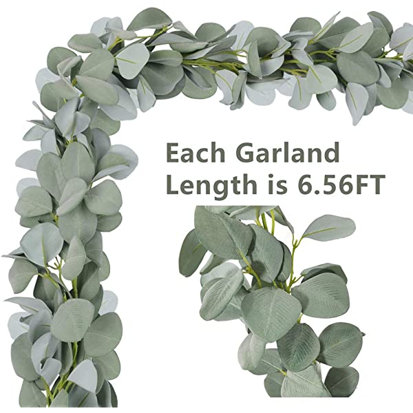 Lamb閳ユ獨 Ear Greenery Garland Faux Eucalyptus Garland Summer Garland-xinru