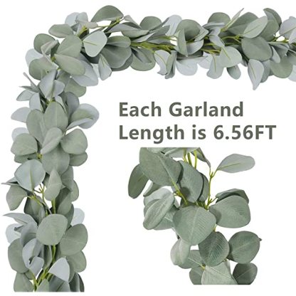 Lamb閳ユ獨 Ear Greenery Garland Faux Eucalyptus Garland Summer Garland-xinru