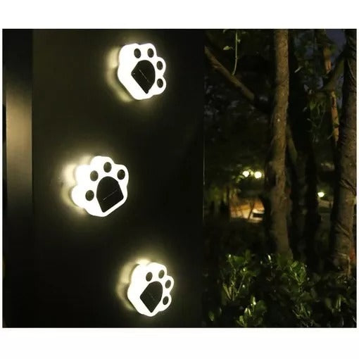 Solar Paw Print Light Panda Dog Cat Animal Garden Light-xinru