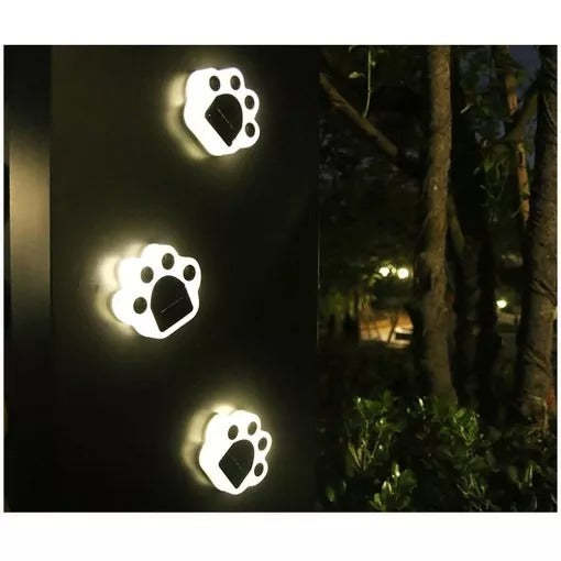 Solar Paw Print Light Panda Dog Cat Animal Garden Light-xinru