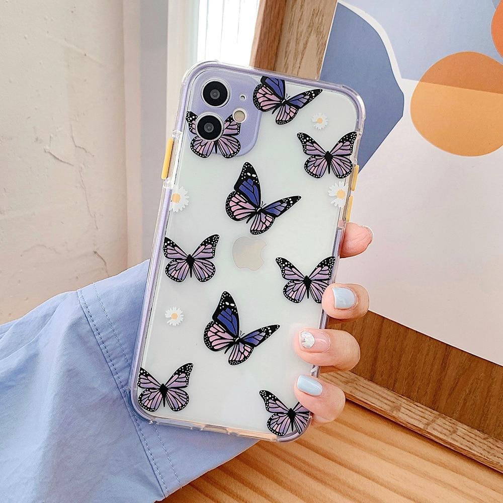 Shockproof Purple Butterfly Case-xinru