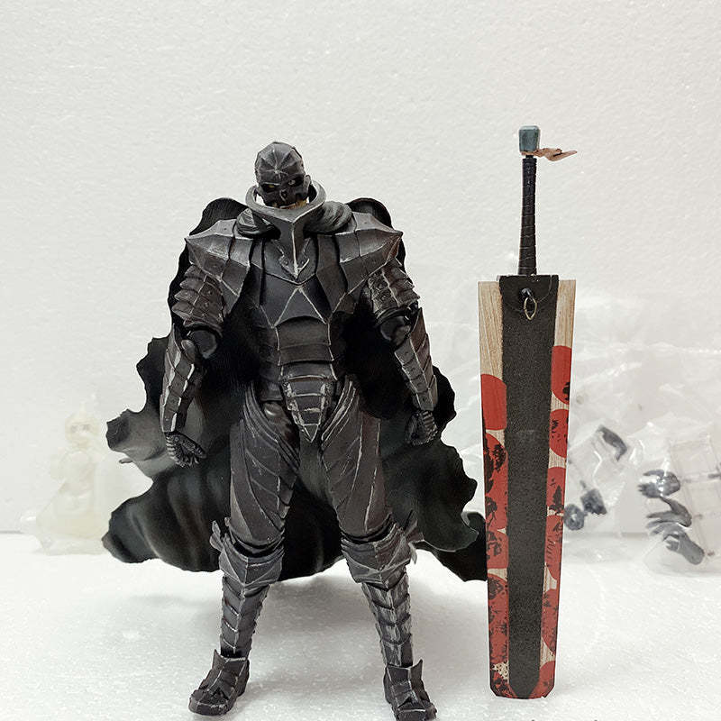 Berserk Guts Black Swordman Figure Action Figure Toy Model-xinru
