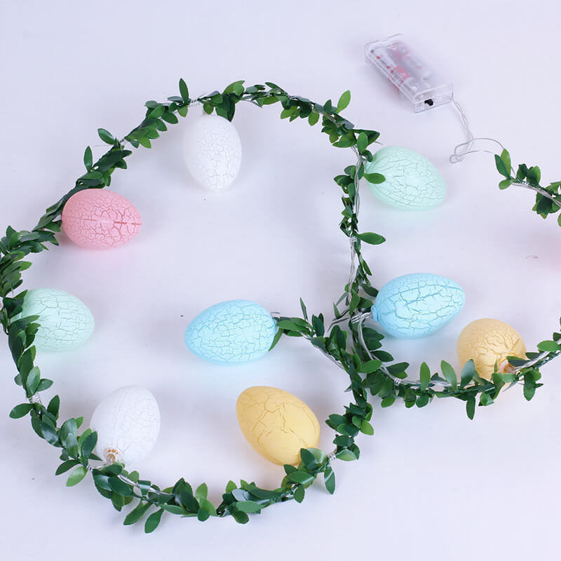Easter Cracked Egg Rattan  String LED Decorative String Lights-xinru