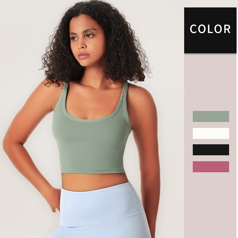 Sports Bra Yoga Wear Vertical Beautiful Back Sports Underwear Quick Drying Bra Fitness Running Women's Yoga Wear-xinru shop