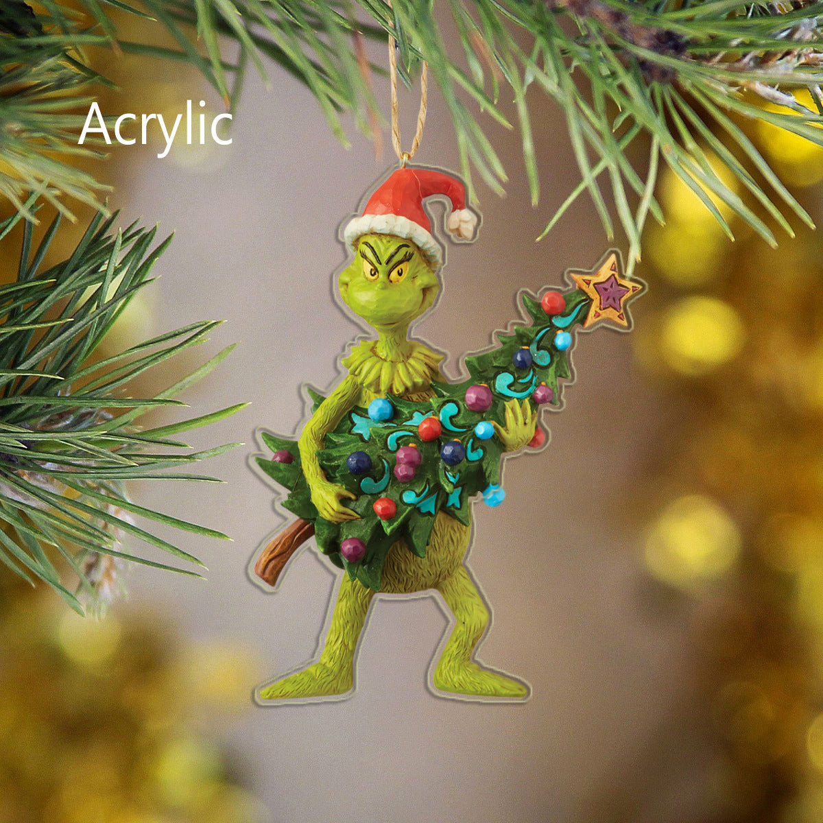 Grinch Christmas tree ornaments-xinru shop