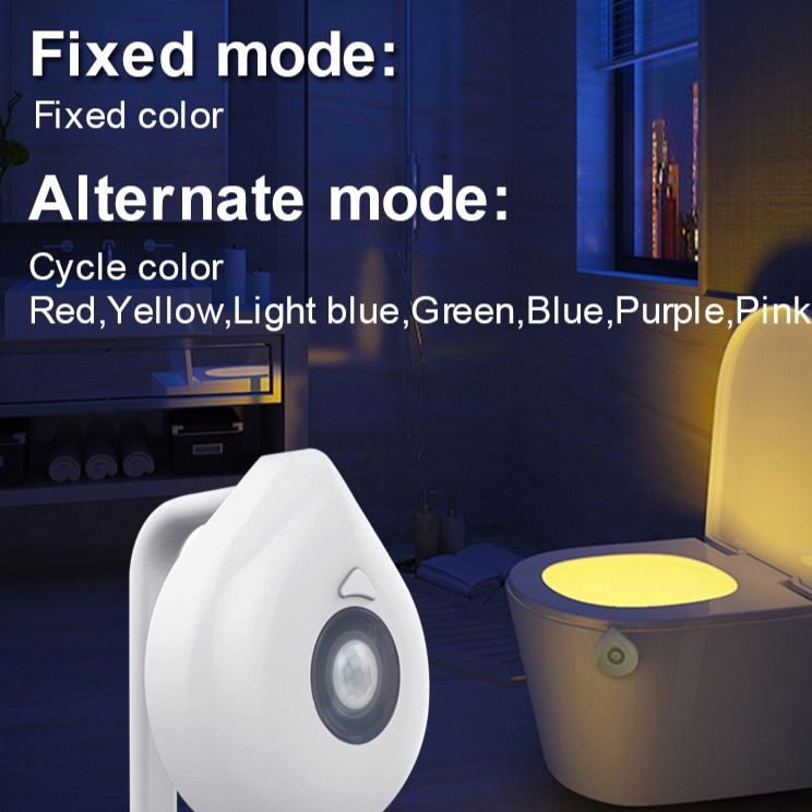 Color Changing Motion Sensor Toilet Night Light-xinru