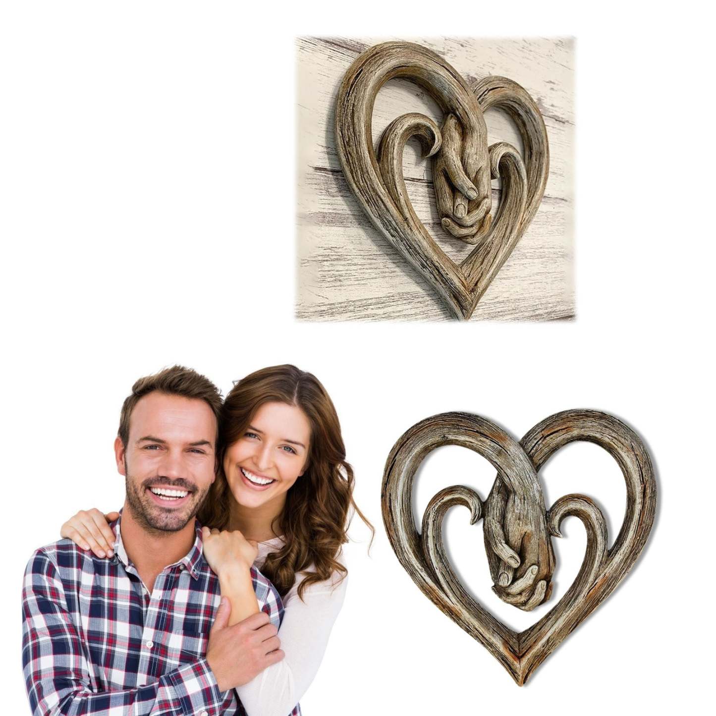 Heart Holding Hands Wall Decor Valentine's Day Gift-xinru shop