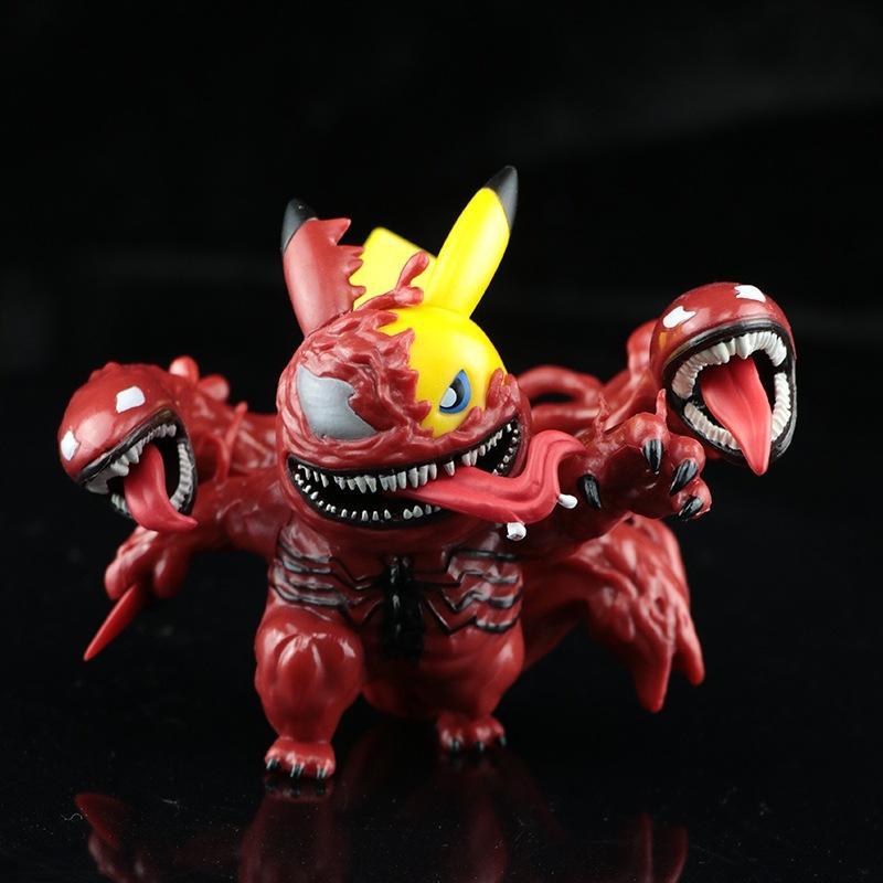 Venom Pikachu Action Figure Model Toy Holiday Gifts-xinru