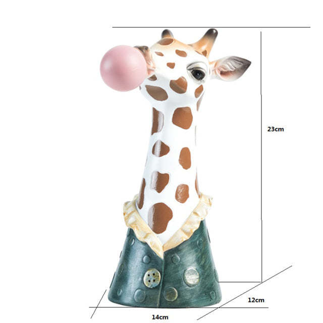 Creative Interesting Cartoon Animal Head Flowers Plant Pot-xinru