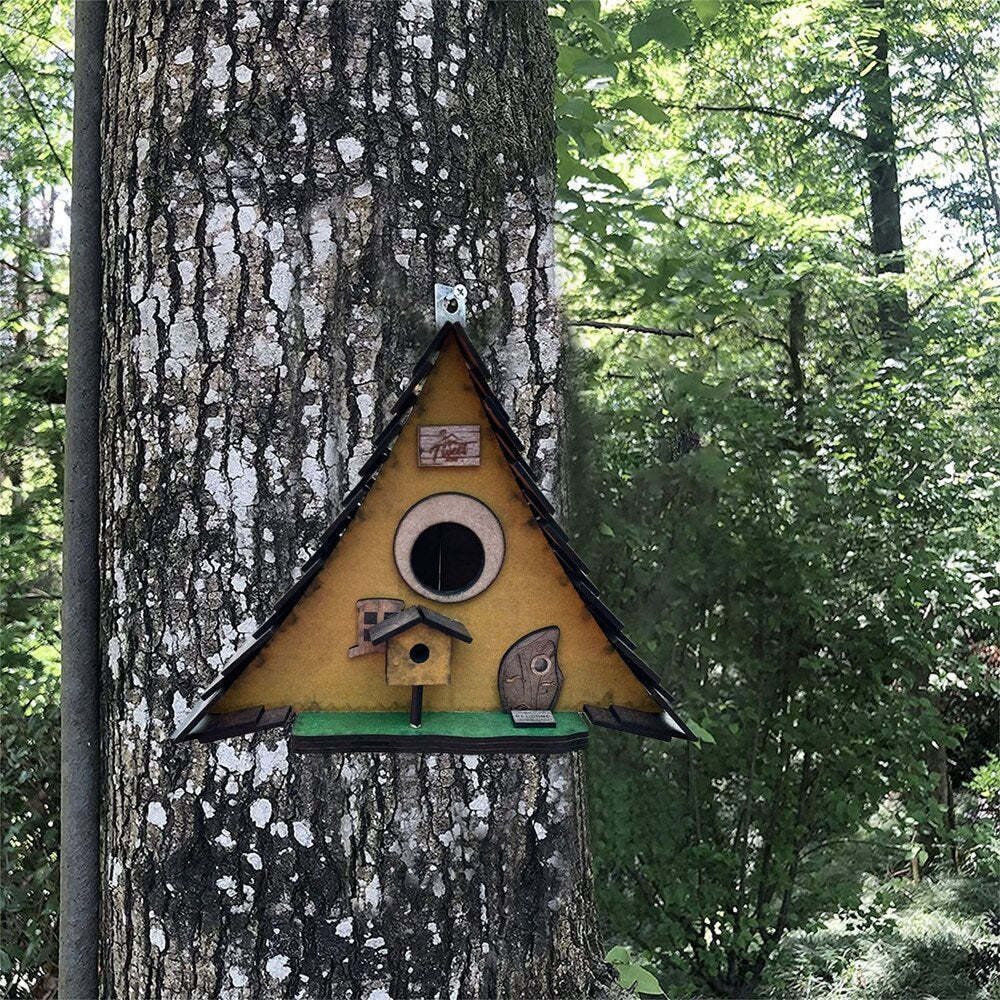 Wooden Birdhouse Or Hummingbird Nest-xinru