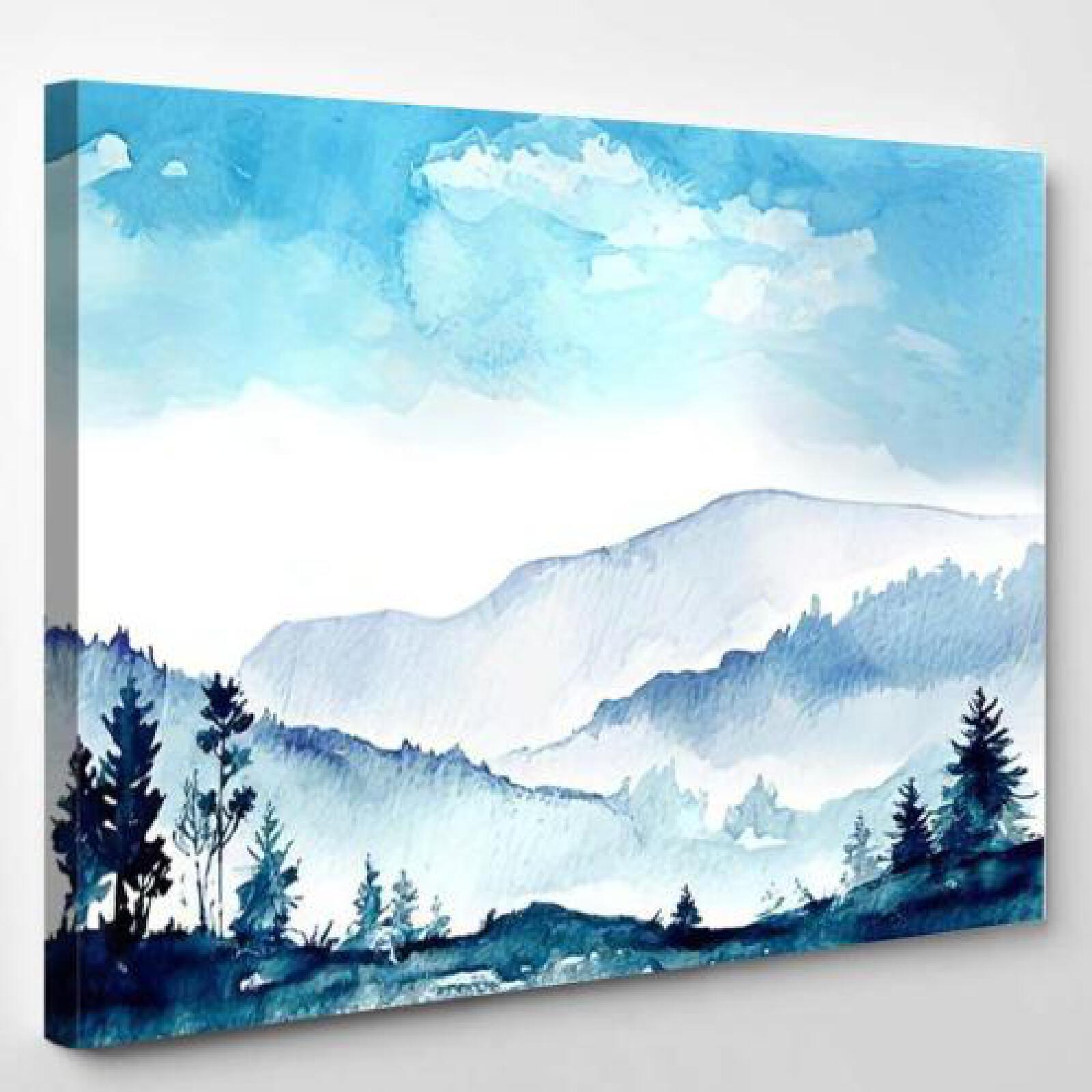 Watercolor Mountains-xinru shop