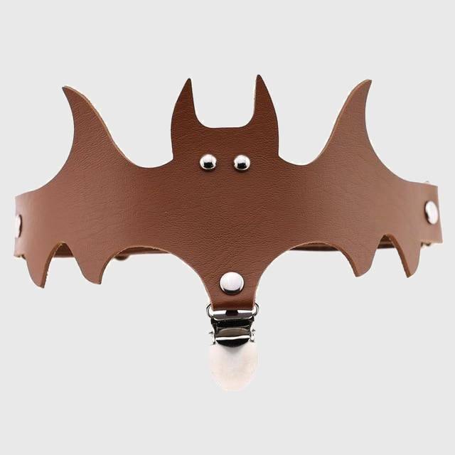 Lady Adjustable Halloween Bat Wing Thigh Leg Stockings Suspender Garter Belt-xinru