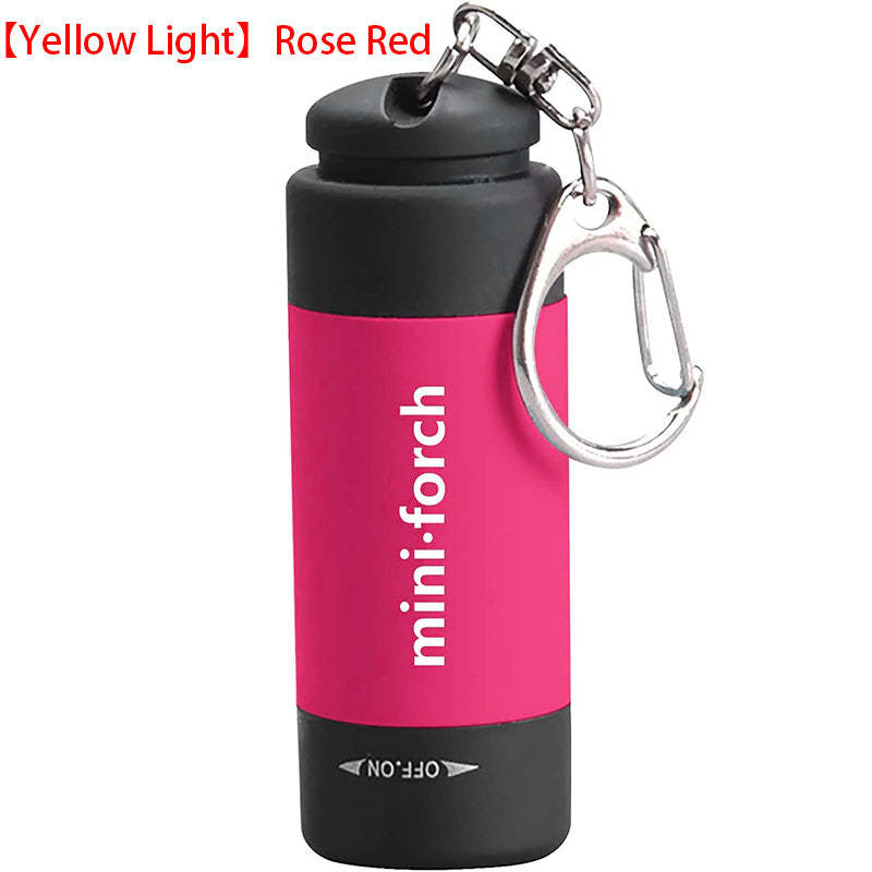 Mini Keychain Bag Torch USB Rechargeable LED Light Flashlight Lamp Waterproof-xinru