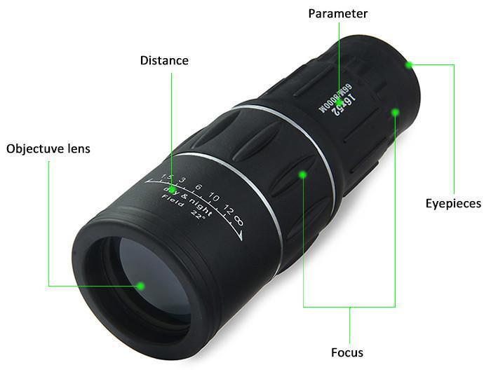 Super Clear Dual Focus Zoom Monocular Spotting Scope-xinru