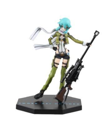 Sword Art Online Asada Shino Cute Figure Toy Anime Pvc Action Figure-xinru