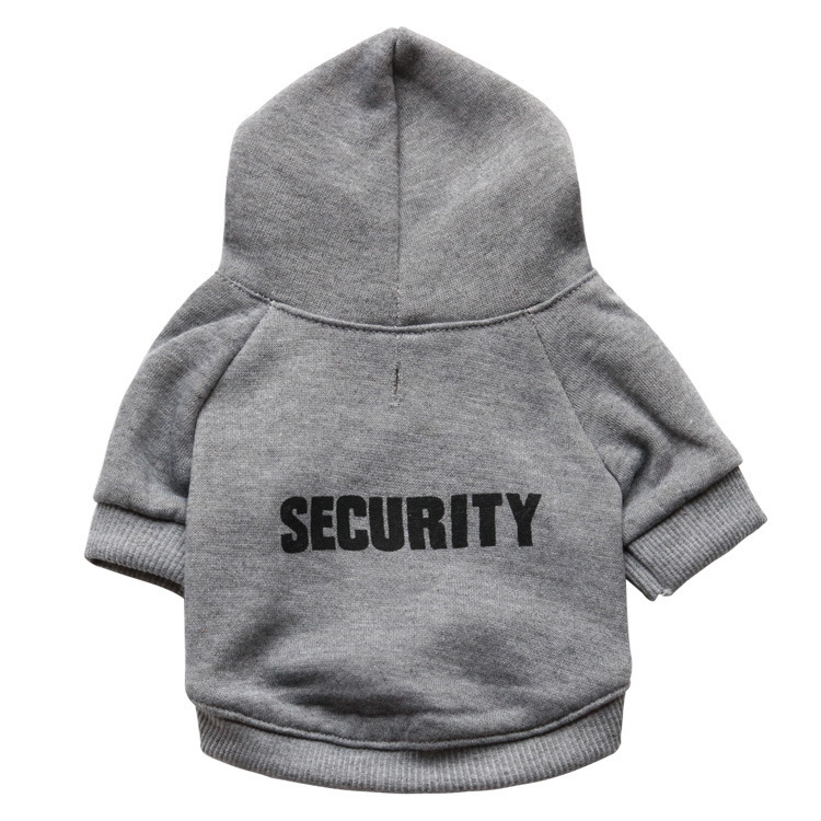 Fleece Cloth Hooded Security Dog Sweater-xinru