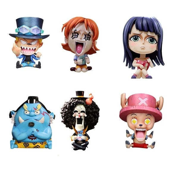 Anime One Piece Adorable Mini Characters Pirates PVC Action Figure Model Toy-xinru