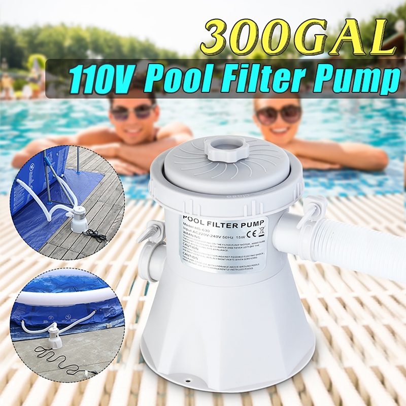 110V 330 Gph Above Ground Pool Water Purifier Filter Pump-xinru