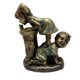 Garden Statue A Kid With Fireflies Garden Fairy Garden Decoration-xinru