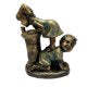 Garden Statue A Kid With Fireflies Garden Fairy Garden Decoration-xinru