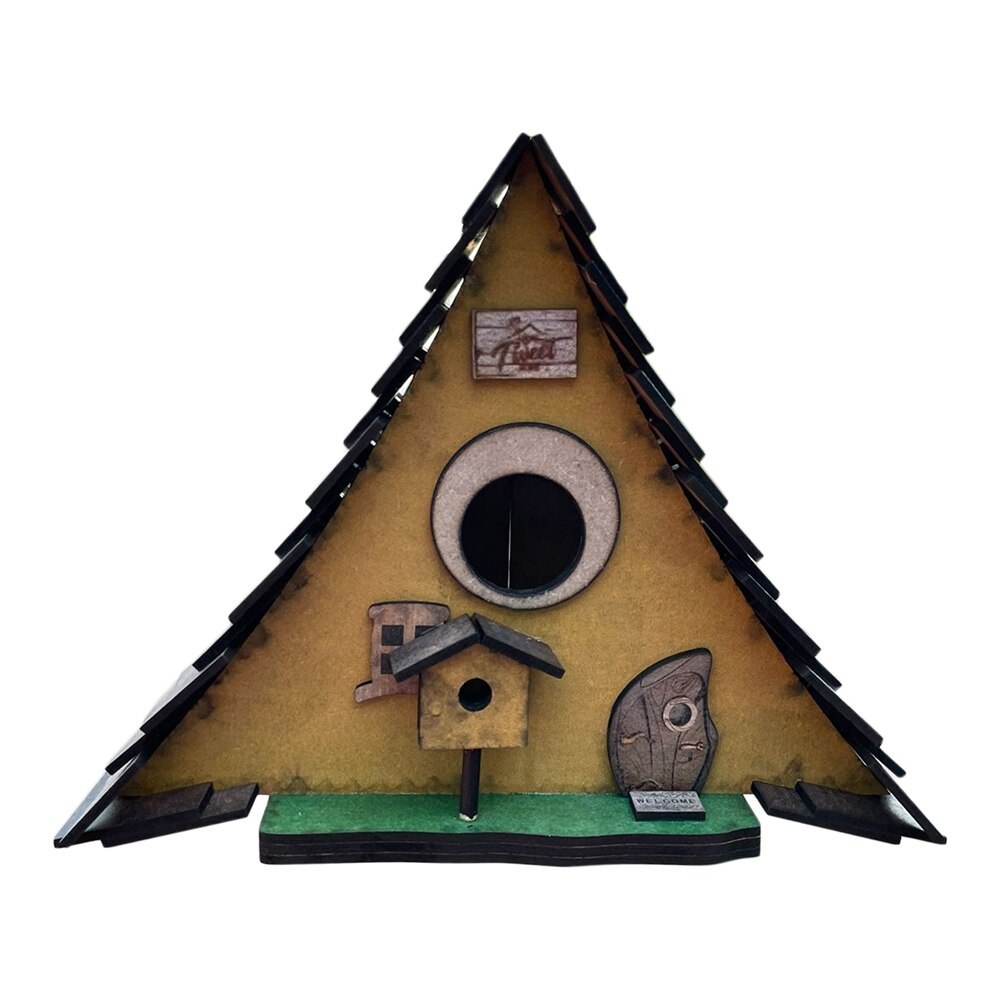 Wooden Birdhouse Or Hummingbird Nest-xinru