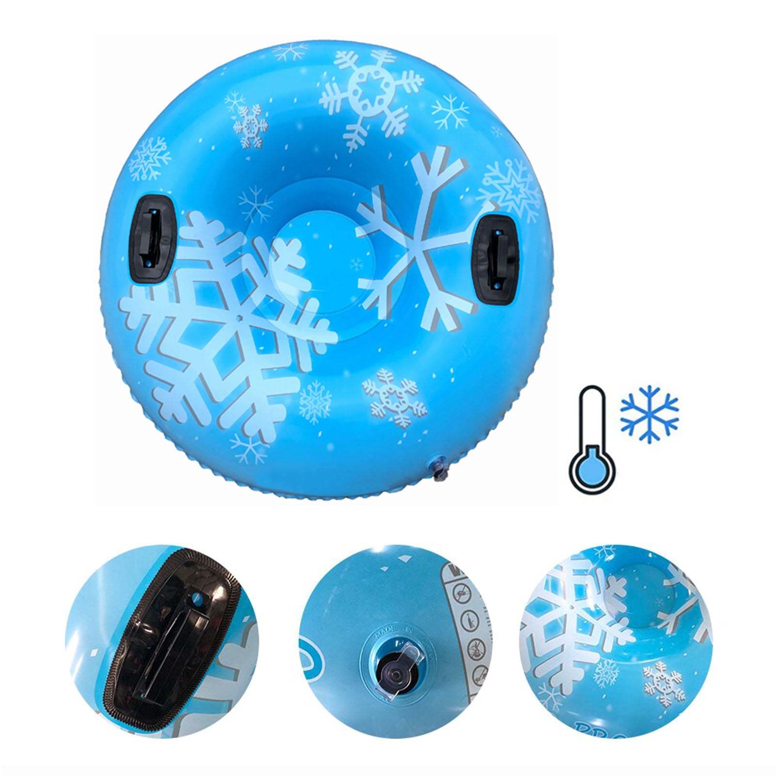 4FT PVC Inflatable Ski Circle for Children Adult Outdoor Winter Sport Toys-xinru shop