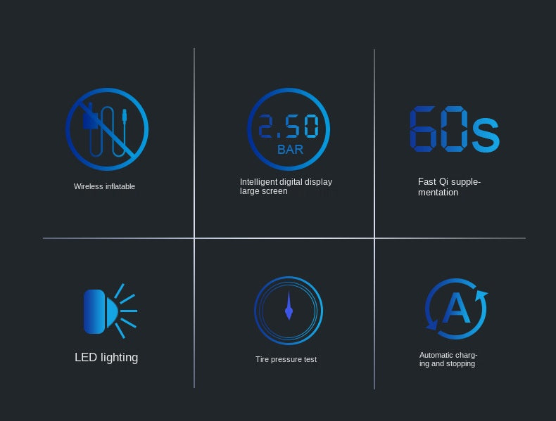 Portable Wireless Digital Car Tire Inflator Machine-xinru