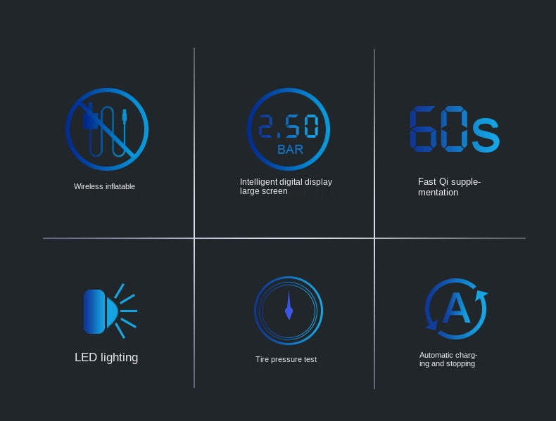 Portable Wireless Digital Car Tire Inflator Machine-xinru